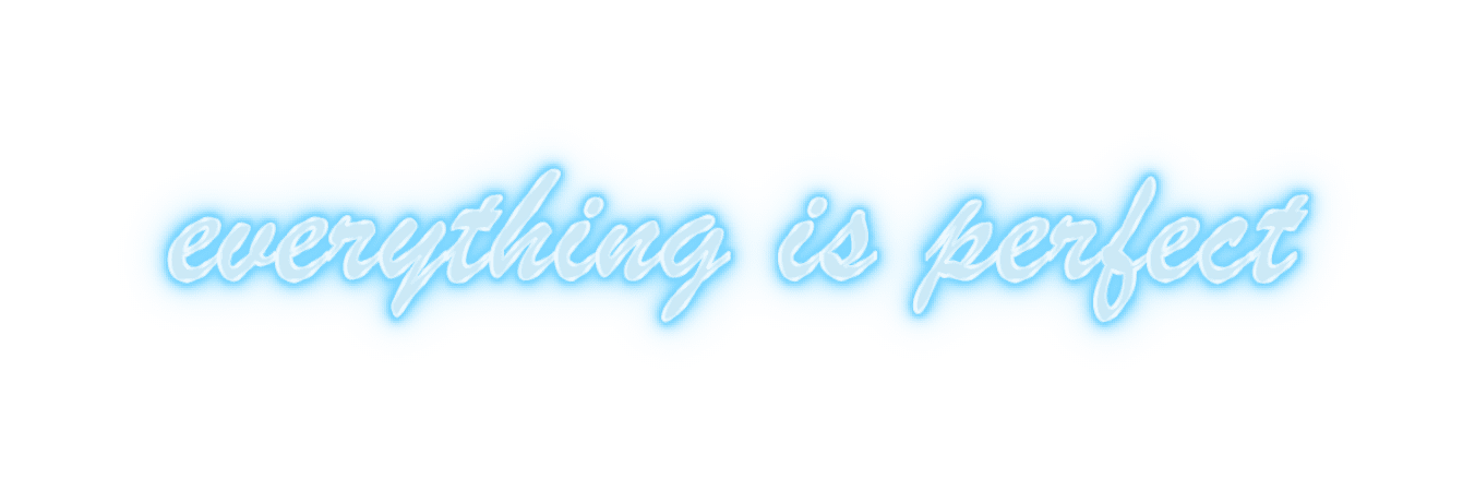 Everything is Perfect Neon Sign