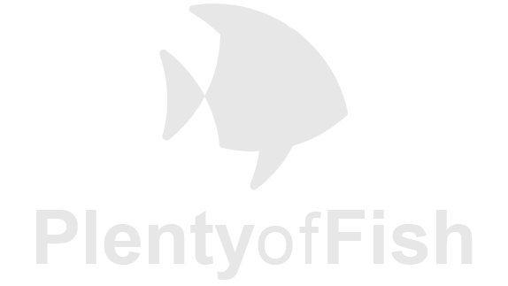 Plenty of Fish Logo Grayscale